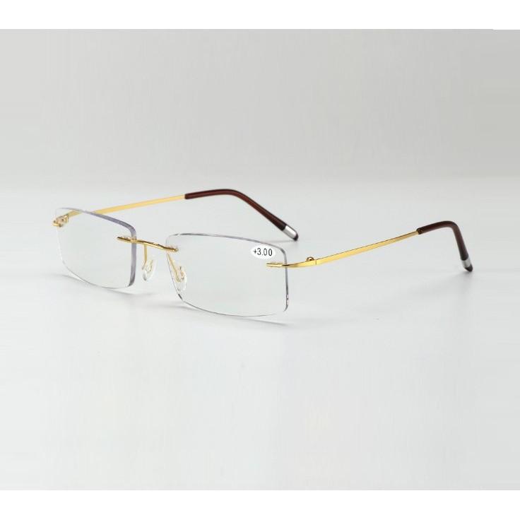 Gọng kính cận kính mắt 0 độ gọng khoan không vành có thể thay tròng theo sở thích gọng TITANIUM KT50UNIQUIsiêu dẻo