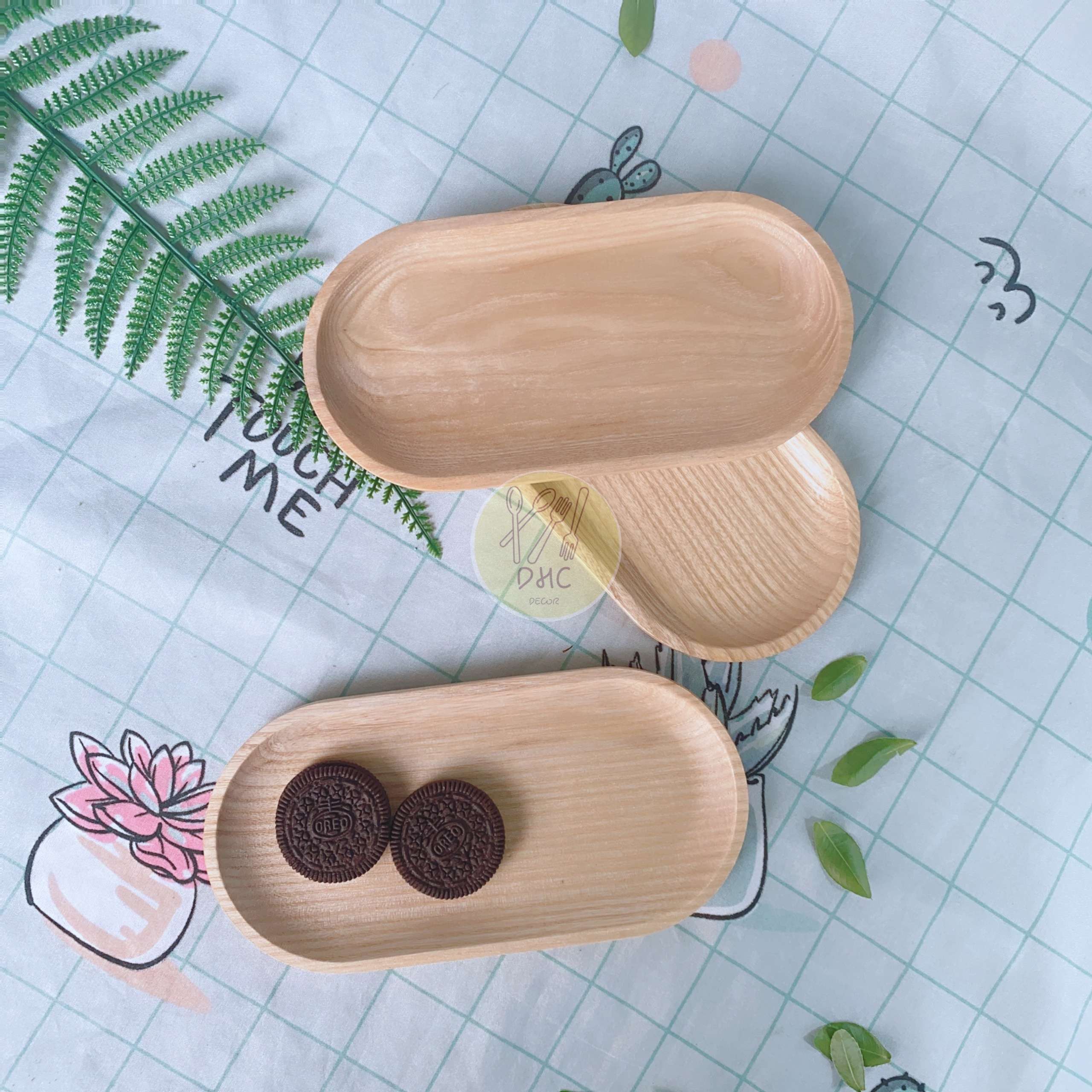 Khay Oval gỗ Tần Bì nguyên khối I Khay gỗ đựng đồ ăn ,Decor trưng bày, chụp hình sản phẩm