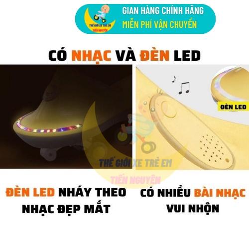 Xe Lắc Dophin Cho Bé 1-6 Tuổi Có Nhạc Và Đèn Chịu Lực Tốt, Bảo Hành 6 Tháng, Xe Lắc Cho Bé Kết Hợp Chòi Chân Đa Năng