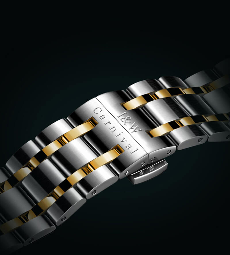 Đồng hồ nam chính hãng IW CARNIVAL IW651G-1 Kính sapphire ,chống xước ,Chống nước 50m ,Bảo hành 24 tháng,Máy cơ (Automatic),dây kim loại thép không gỉ 316L, thiết kế đơn giản dễ đeo