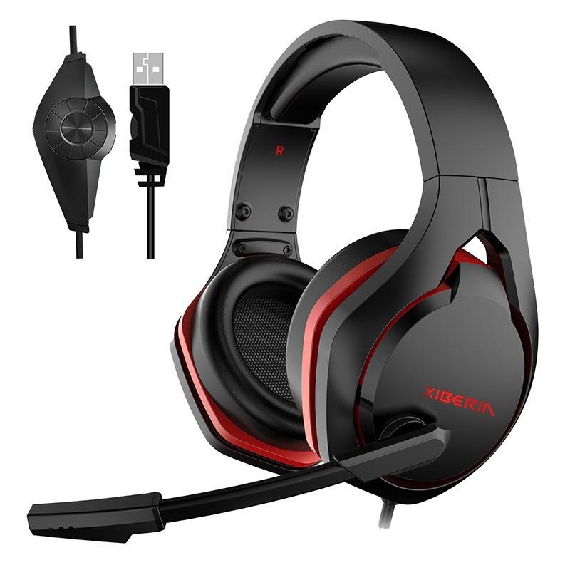 Tai nghe chơi game Siberia V22 kiểu mới nhất gắn trên đầu ăn gà với lúa mì 7.1 thể thao điện tử có dây USB máy tính tai nghe điện thoại di động