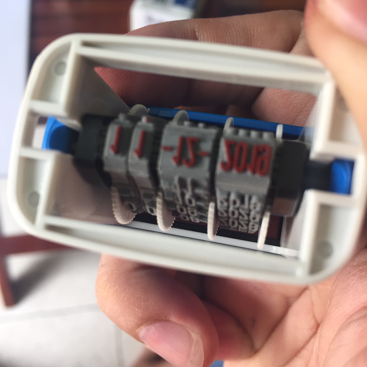 Con Dấu Chỉnh Ngày Tháng Colop Mini Dater S120 Màu Mực Đỏ