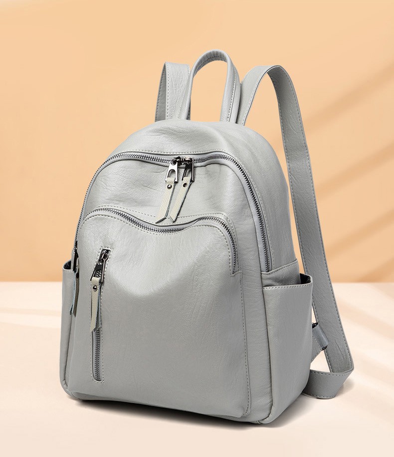 Ba lô nữ da thật phông cách Hàn Quốc