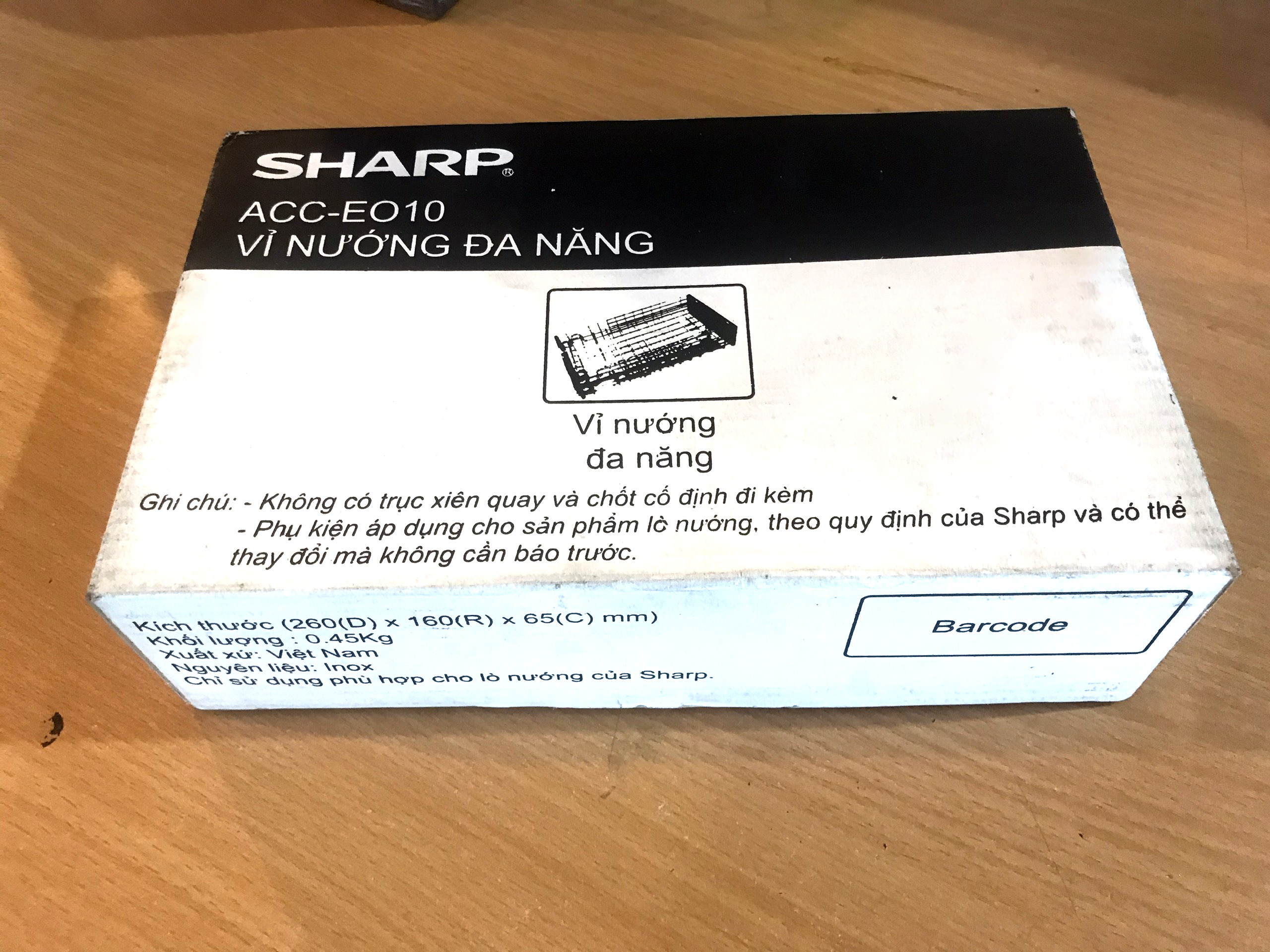 Vỉ nướng đa năng Sharp ACC-EO10 - Hàng Chính Hãng