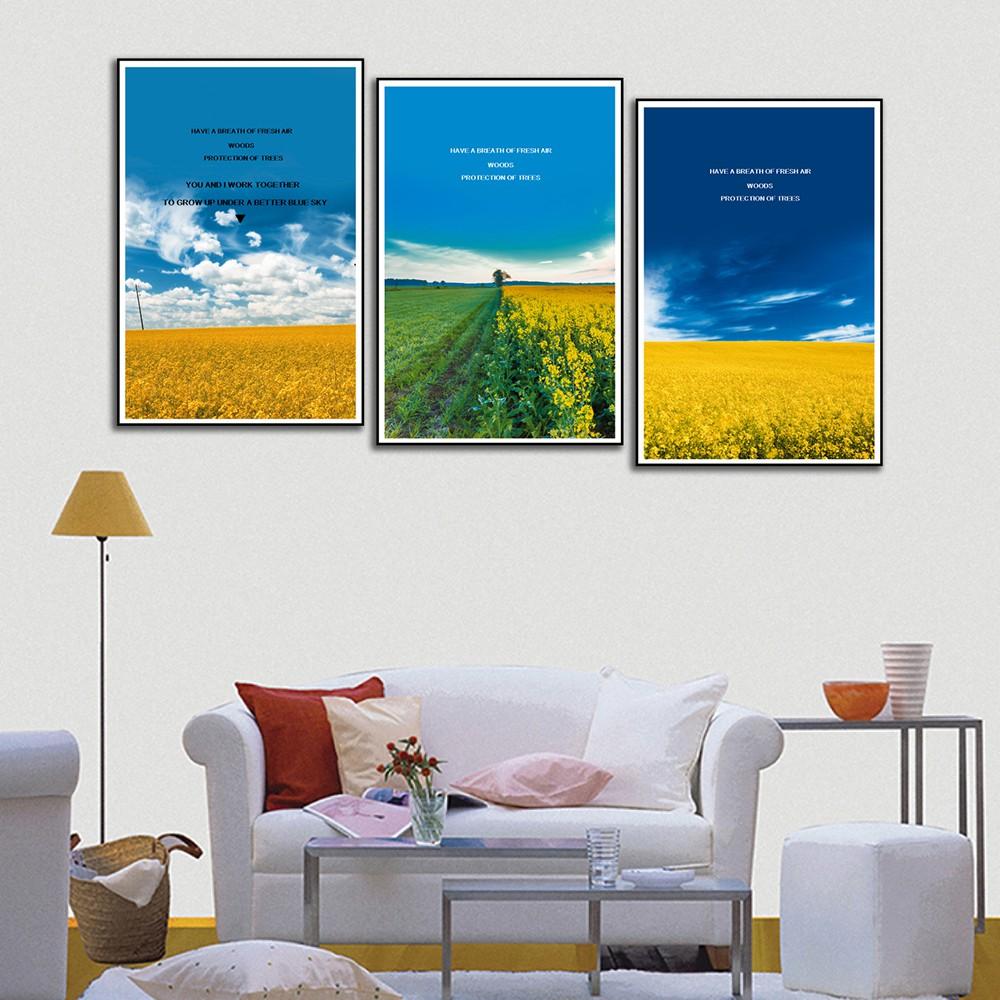 Tranh treo tường bộ 3, tranh trang trí nhà cửa 20x30cm