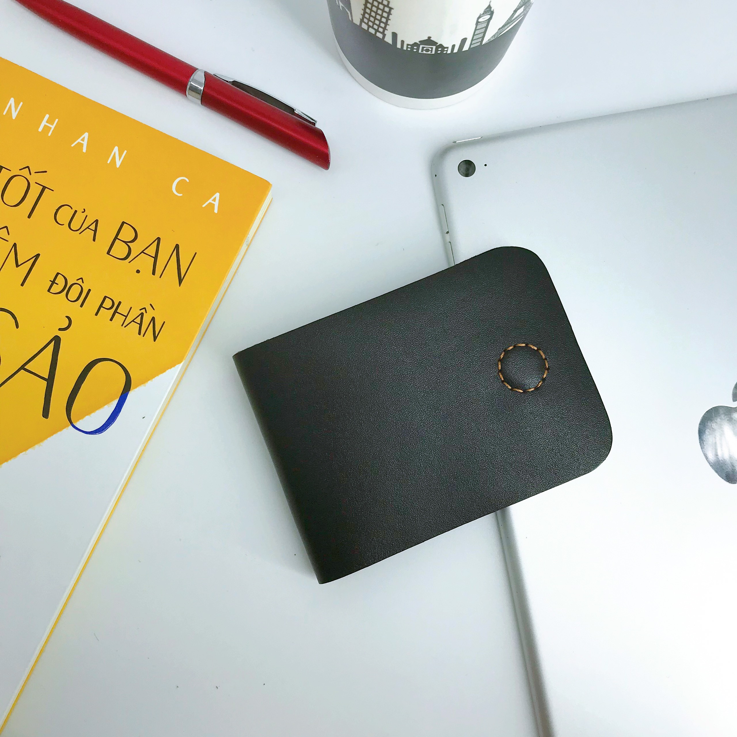 Ví nam nữ mini da bò nhỏ gọn thời trang Ví sen VS19