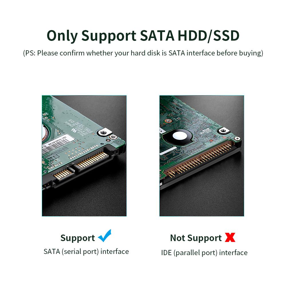 Vỏ bọc ổ cứng SSD 2,5 inch SATA USB2.0 bằng hợp kim nhôm