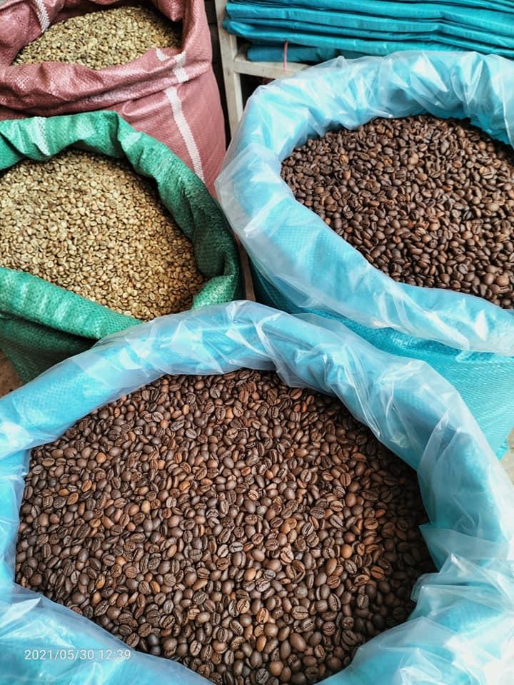Set 30kg cà phê nhân robusta