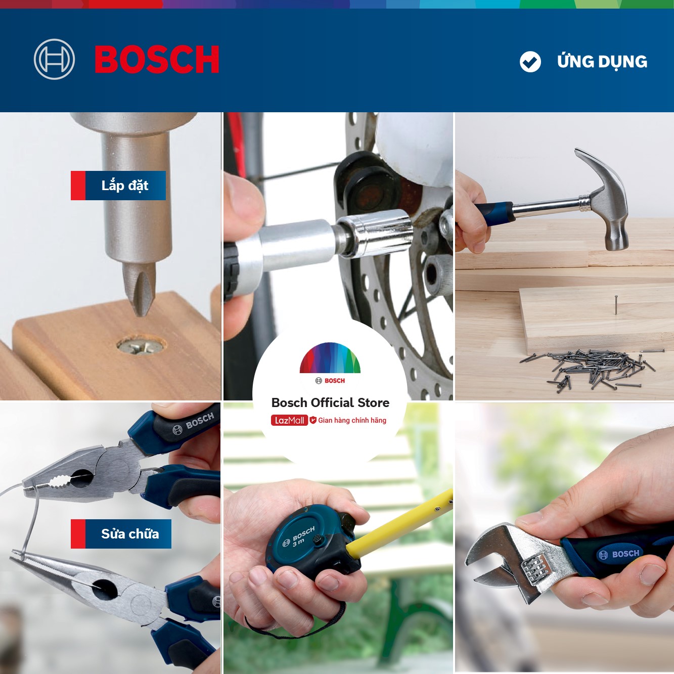 Bộ Dụng Cụ Đa Năng 12 Món Bosch