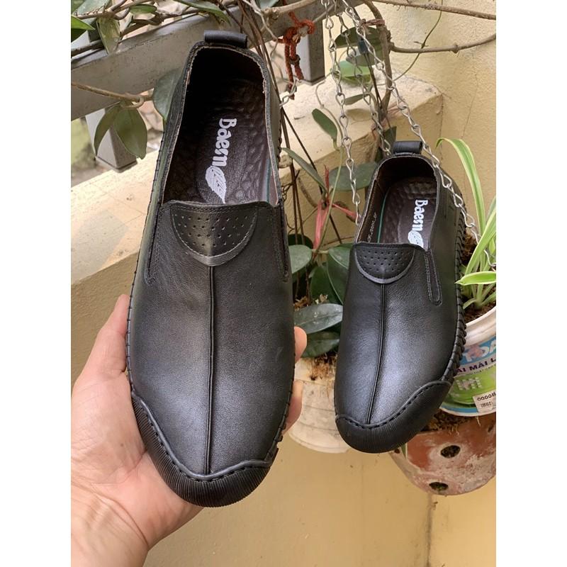Giầy mọi lười nam siêu mềm Tomshoes, cam kết da thật 100%