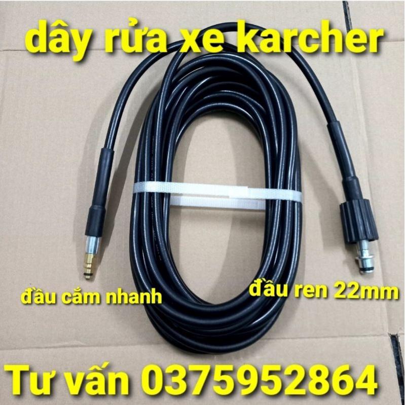 dây rửa xe cho máy kacher ( 10 mét)