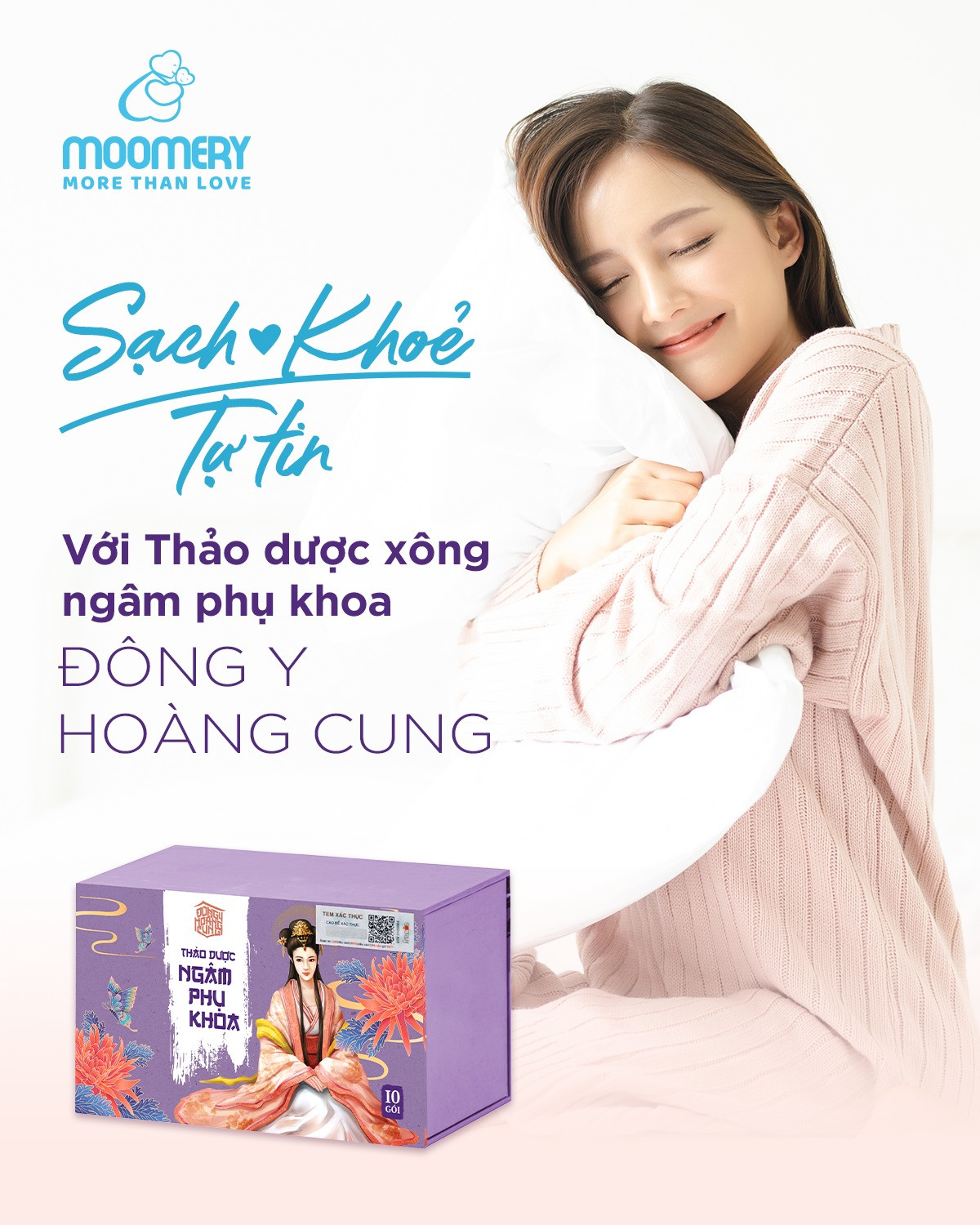 Thảo Dược Ngâm Phụ Khoa - Đông Y Hoàng Cung - Khử Mùi Hôi,  Hỗ Trợ Se Khít, Hồng Vùng Kín