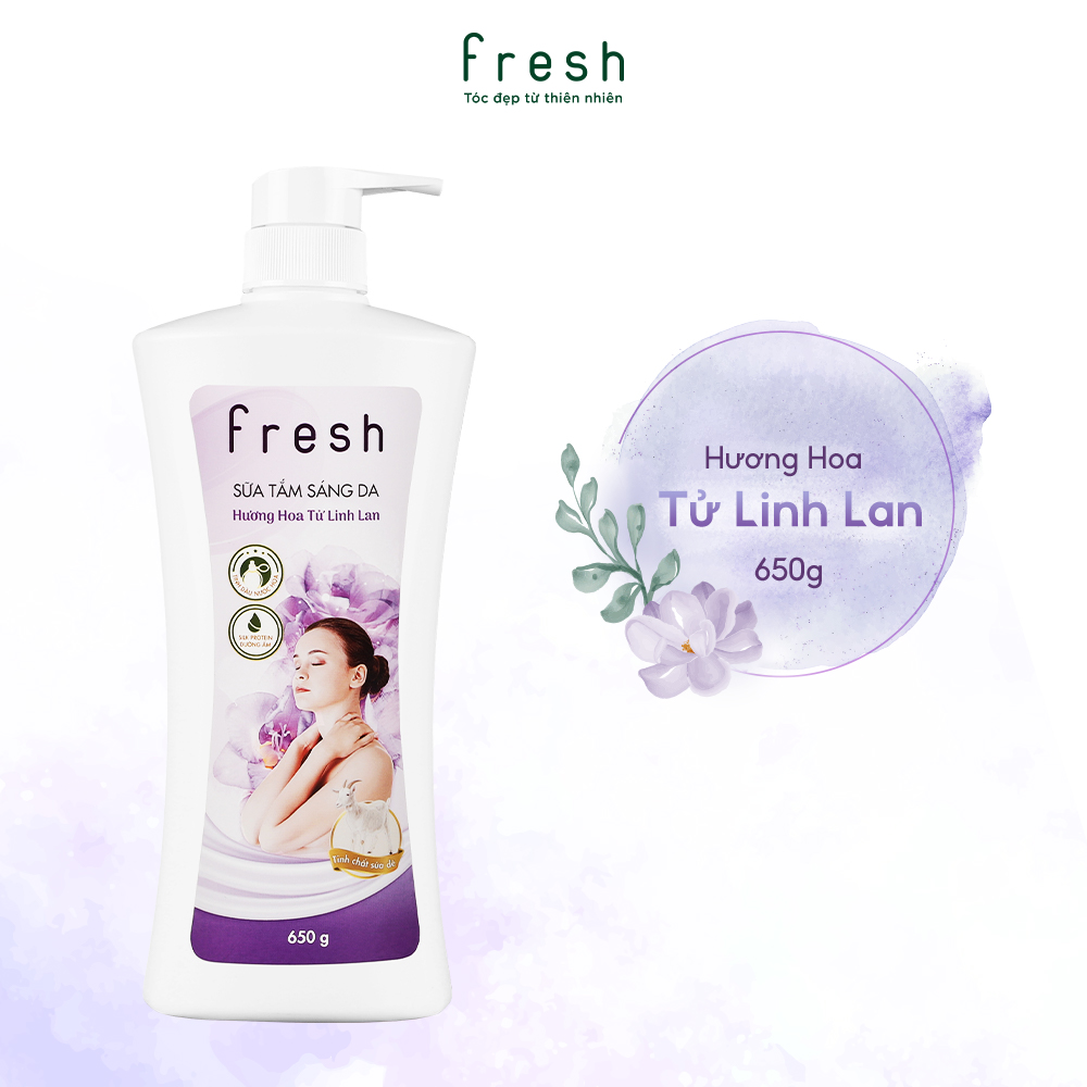 Sữa Tắm Sáng Da Fresh Hương Hoa Tử Linh Lan 650g