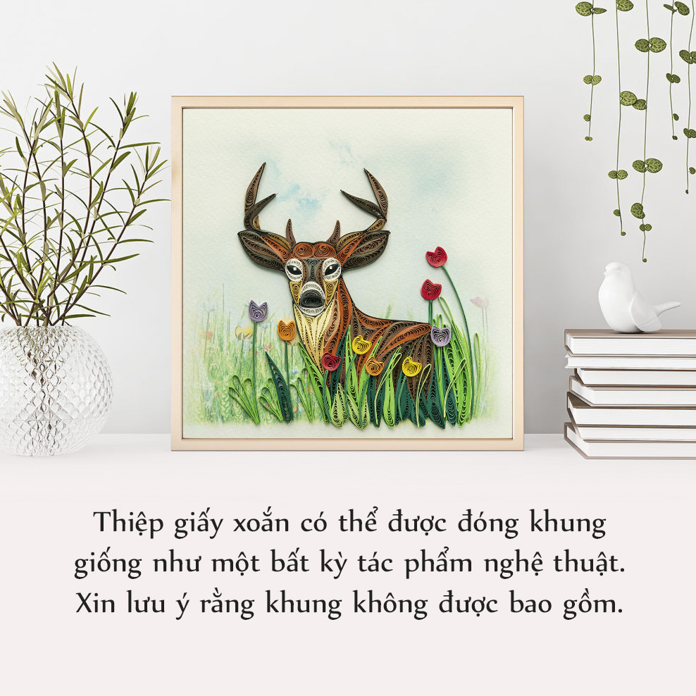 Thiệp Giấy Xoắn Động Vật - CNA1510