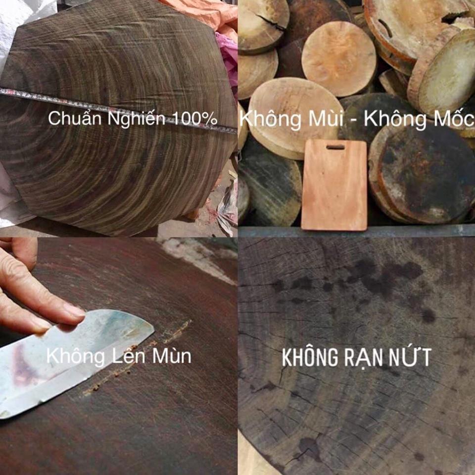 Thớt Nghiến không tâm đường kính 29 - 34cm