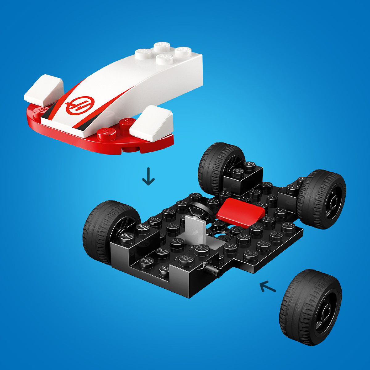 LEGO CITY 60464 Đồ Chơi Lắp Ráp Trạm Đua Xe F1 (92 Chi Tiết)