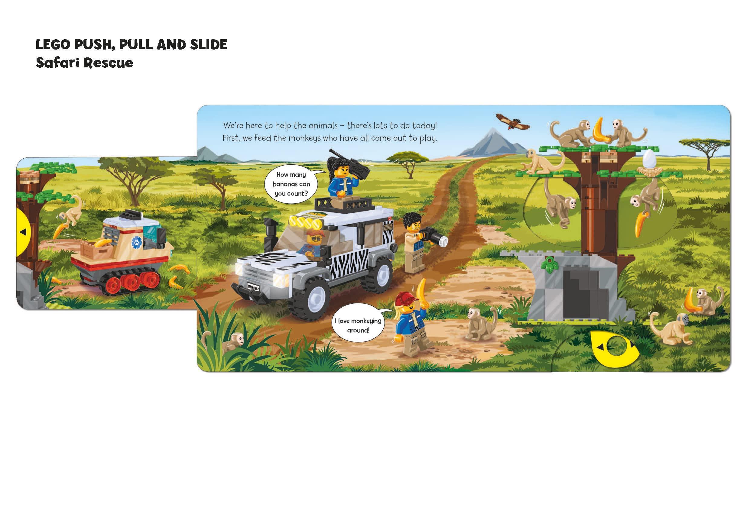 LEGO City. Safari Rescue: A Push, Pull And Slide Book