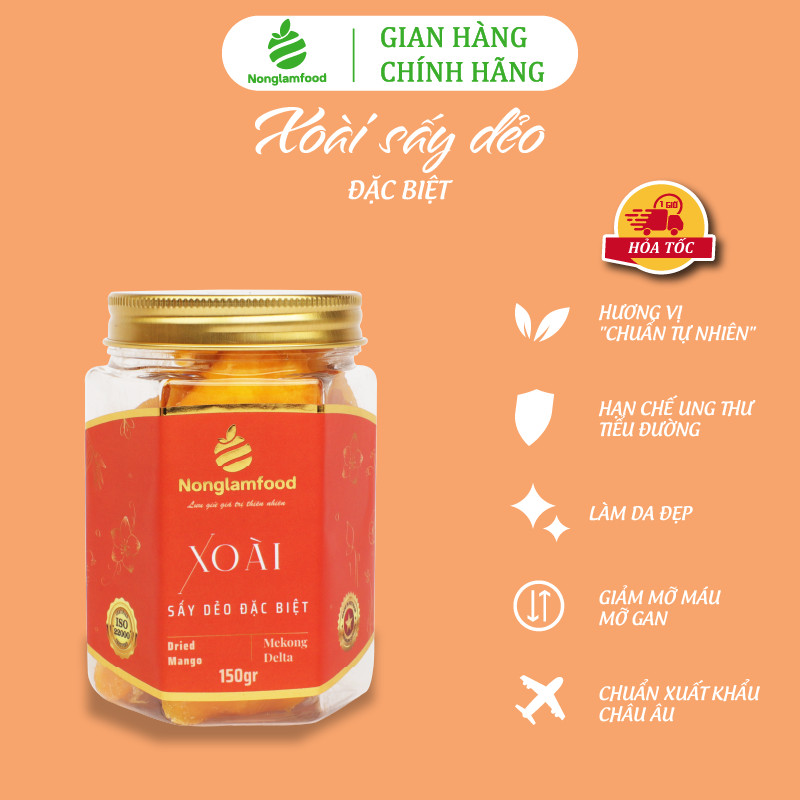 Set quà đặc sản 9 hũ hạt và trái cây sấy mix bất kỳ Nonglamfood | Quà tặng người thân, bạn bè, doanh nghiệp