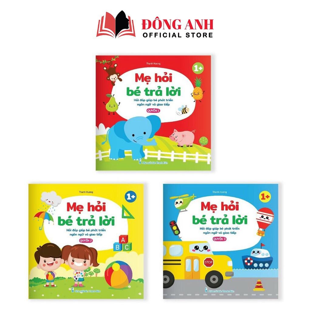 Sách - Bộ 3 cuốn Mẹ Hỏi Bé Trả Lời - Hỏi đáp giúp bé phát triển ngôn ngữ và giao tiếp