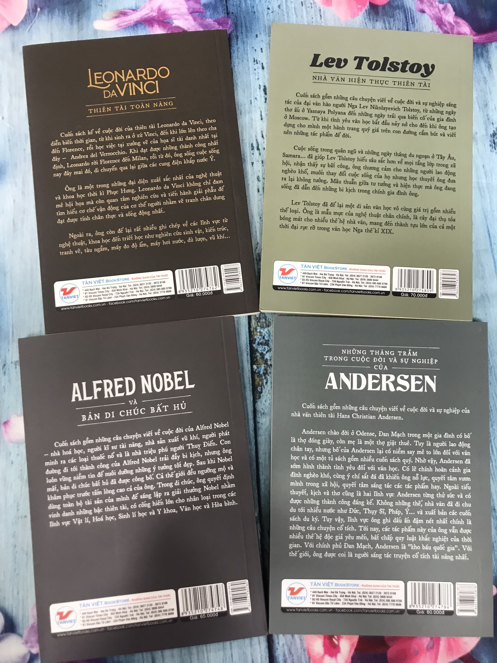Kể chuyện cuộc đời các thiên tài : LENARDO da VINCI - LEV TOLSTOY - ANDERSEN - ALFRED NOBEL
