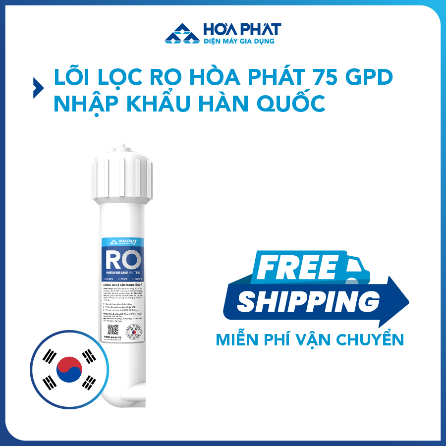 Lõi lọc RO Hòa Phát 75 GPD nhập khẩu Hàn Quốc - Hàng chính hãng