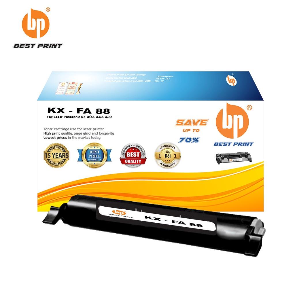 Hộp mực in BEST PRINT KX FA 88 dùng cho máy in Fax Laser Panasonic KX 402, 442, 422 - HÀNG CHÍNH HÃNG