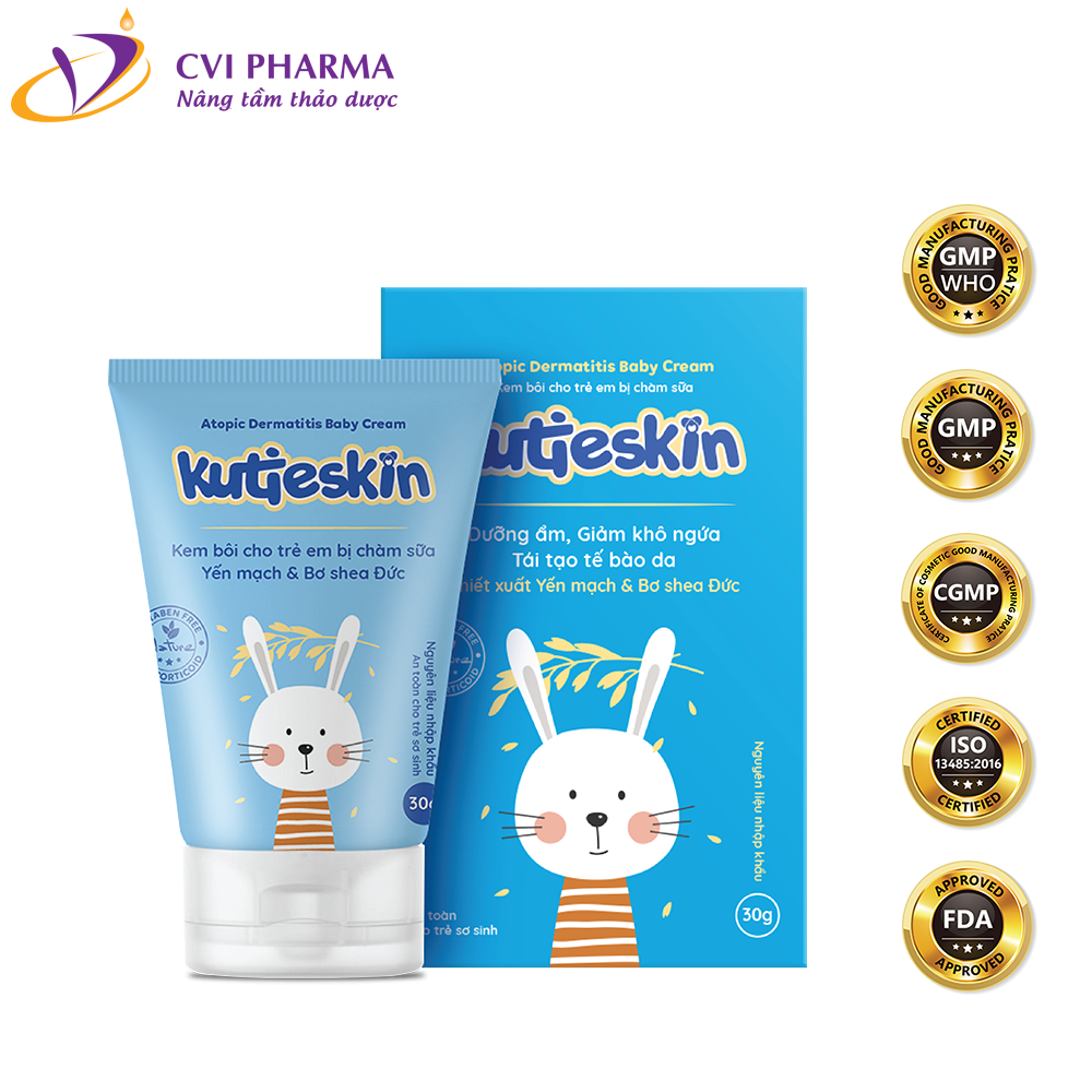 Kutieskin 30G - Kem Bôi Chàm Sữa Cho Bé