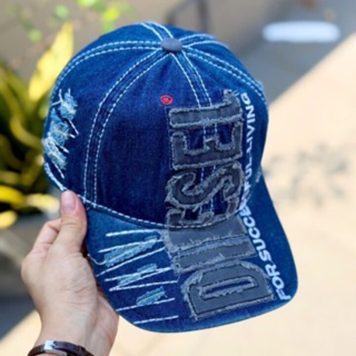 Nón kết, mũ lưỡi trai Diesel vải jeans form chuẩn siêu đẹp (Ảnh thật)