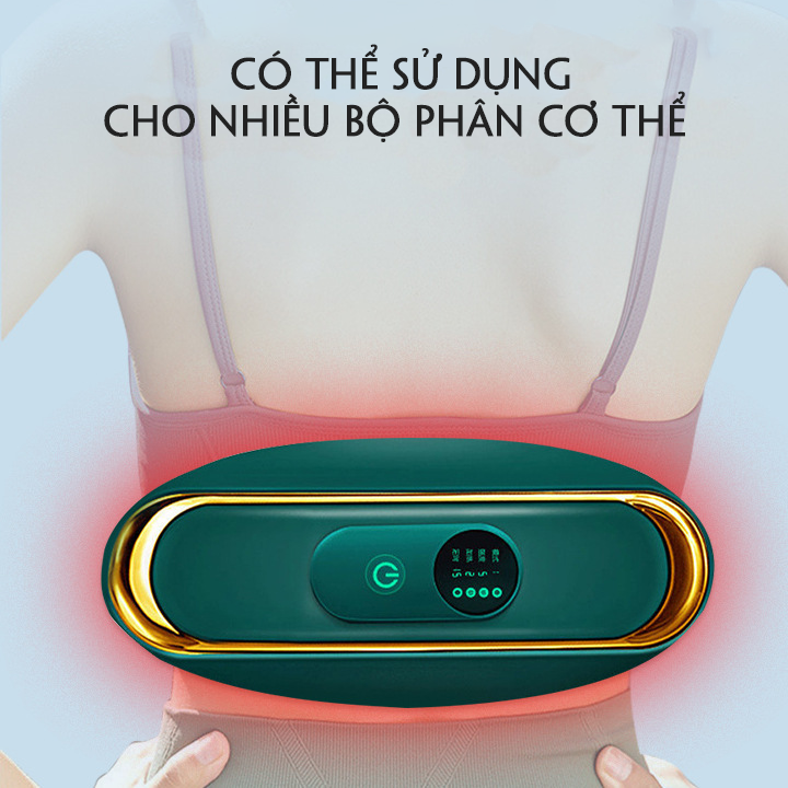 Đai đeo mát xa hoạt động điện rung đánh tan mỡ bụng bằng nhiệt hồng ngoại 3 chế độ điều chỉnh cho nữ