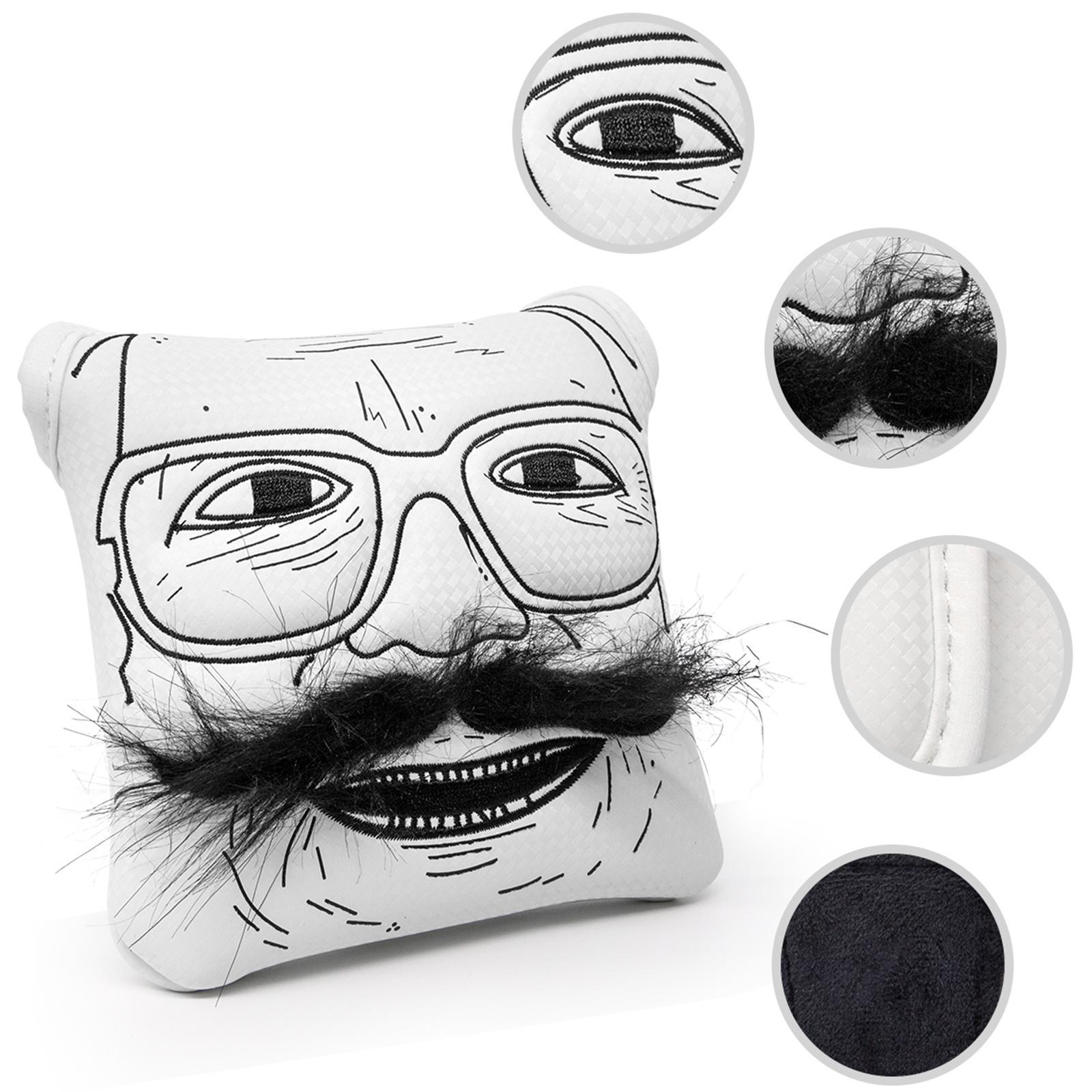 Mallet Putter Cover Embroidered Golf Headcover Golf Club Head Cover Golfer Gift