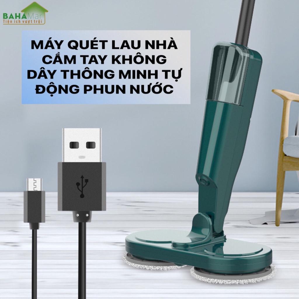 MÁY QUÉT LAU NHÀ CẦM TAY KHÔNG DÂY THÔNG MINH TỰ ĐỘNG PHUN NƯỚC S5 &quot;BAHAMAR&quot;có thể lau ướt, có gắn bình chứa nước