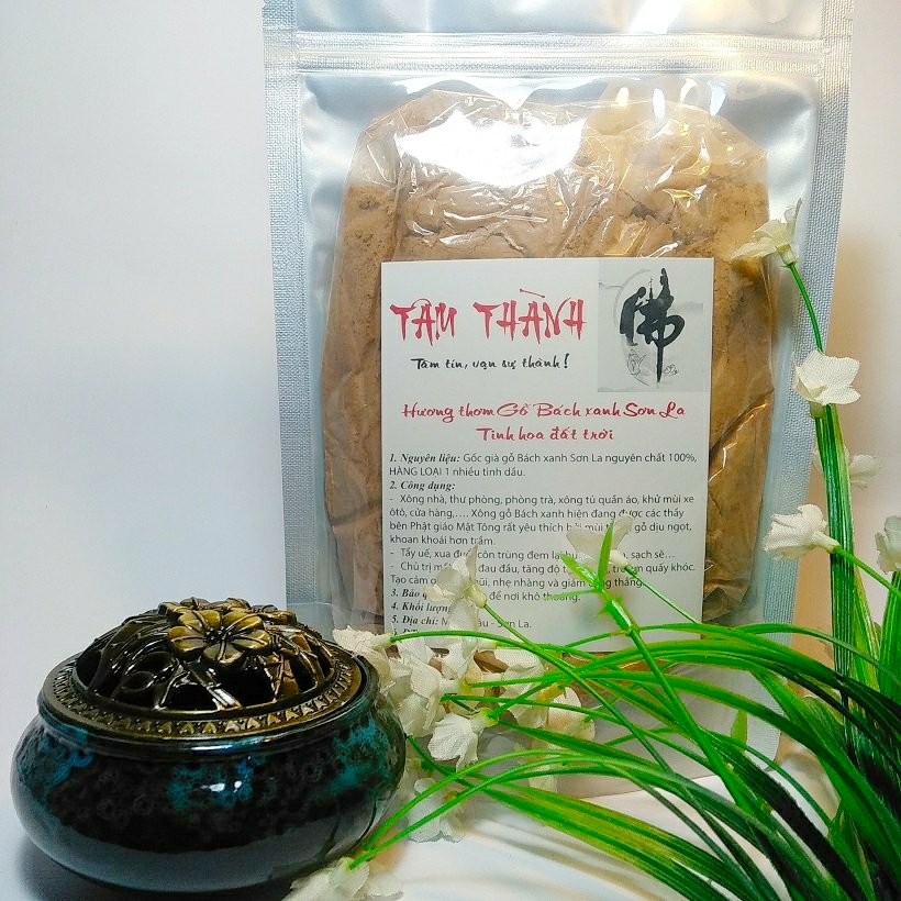 1 Kg Bột gỗ Bách xanh Mộc Châu thơm nức, nguyên chất 100% - Gỗ Bách xanh, Bột gỗ thơm, Xông trầm