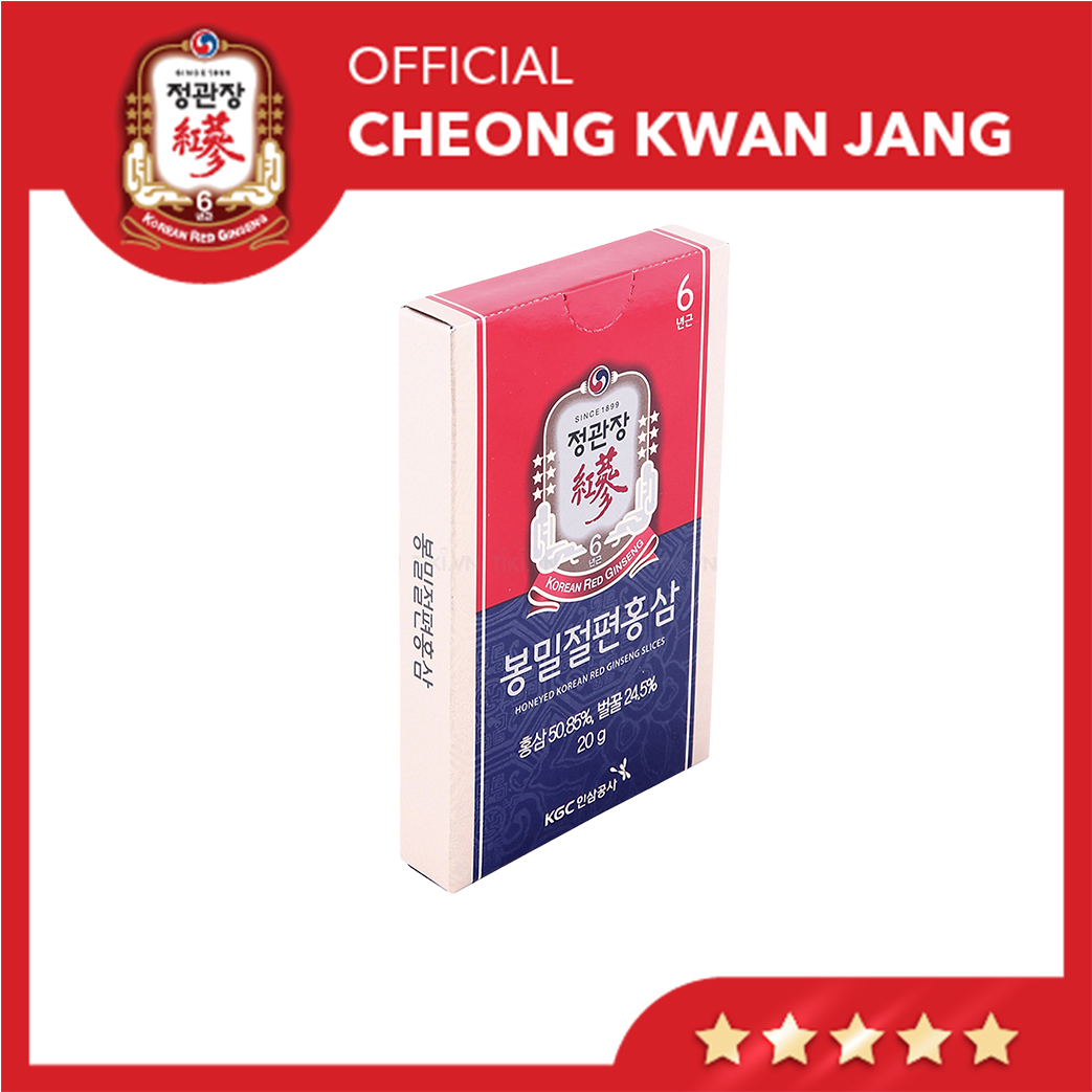 Hồng Sâm Hàn Quốc Cắt Lát Tẩm Mật Ong Thượng Hạng KGC Cheong Kwan Jang