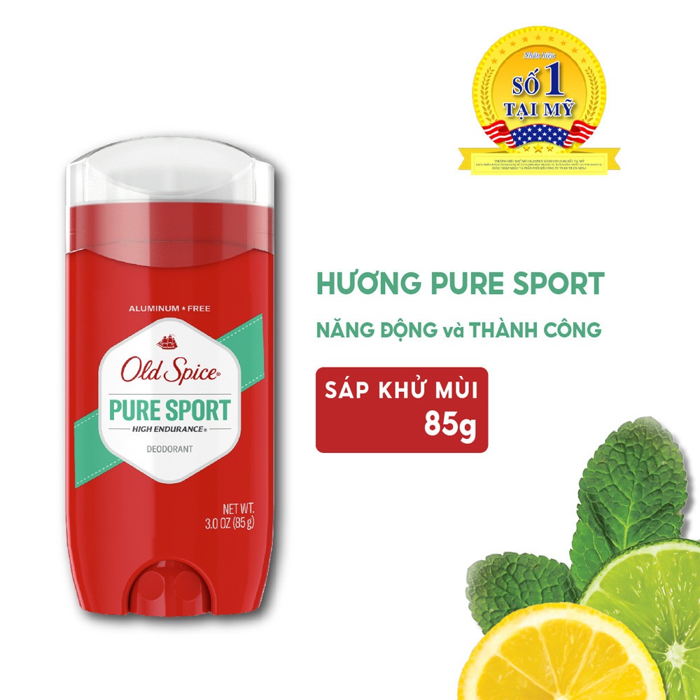 Lăn Khử Mùi Cho Nam Hương Lôi Cuốn Mạnh Mẽ Old Spice PURE SPORT 85g