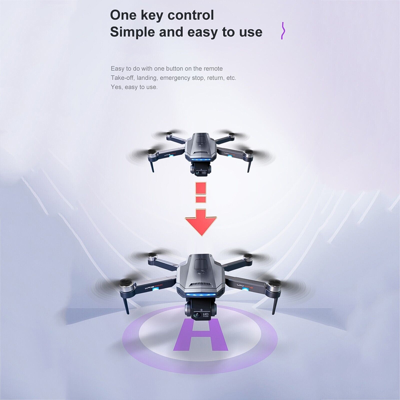 Flycam Mini K918 MAX G.P.S - Máy Bay Điều Khiển Từ Xa Camera HD FPV 1.2Km Chụp Ảnh Trên Không Cảm Biến Tránh Vật Cản xoay 360 độ Không Chổi Than Bay 30 Phút 5GWIF Mẫu Mới 2022 - Hàng Chính Hãng