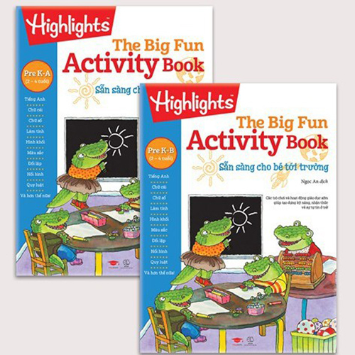 Sách : Bigfun Activity Book - Dành cho trẻ từ 2 đến 4 tuổi - Học Tập Sớm (Pre K-A + Pre K-B)