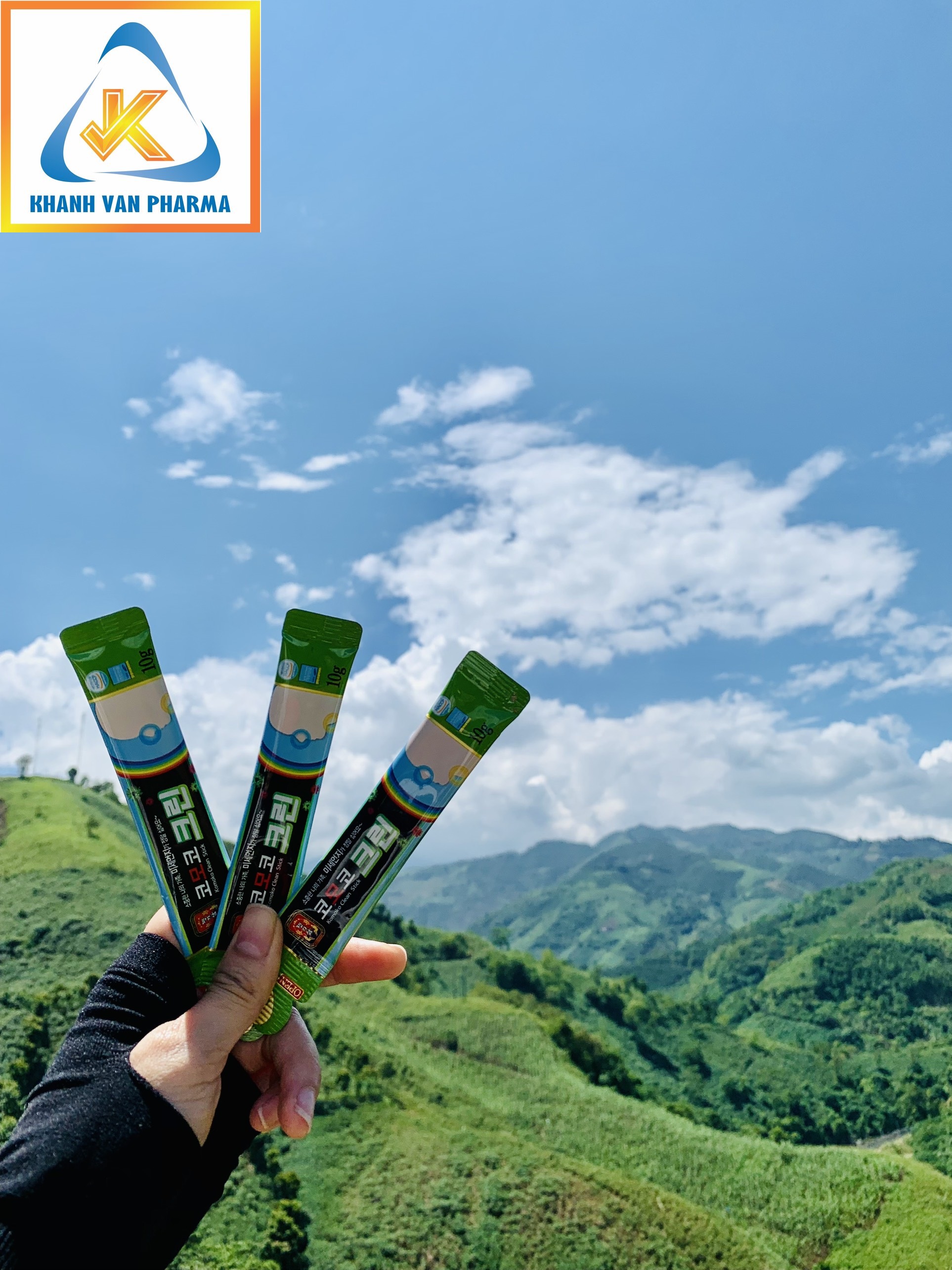 Nước Hồng Sâm Cát Cánh Komoko Hàn Quốc - Komoko Clean Stick - MYEONG KI SAM - Bảo vệ đường hô hấp - Hộp 50 gói x 10g - hàng nội địa, nhập khẩu chính ngạch