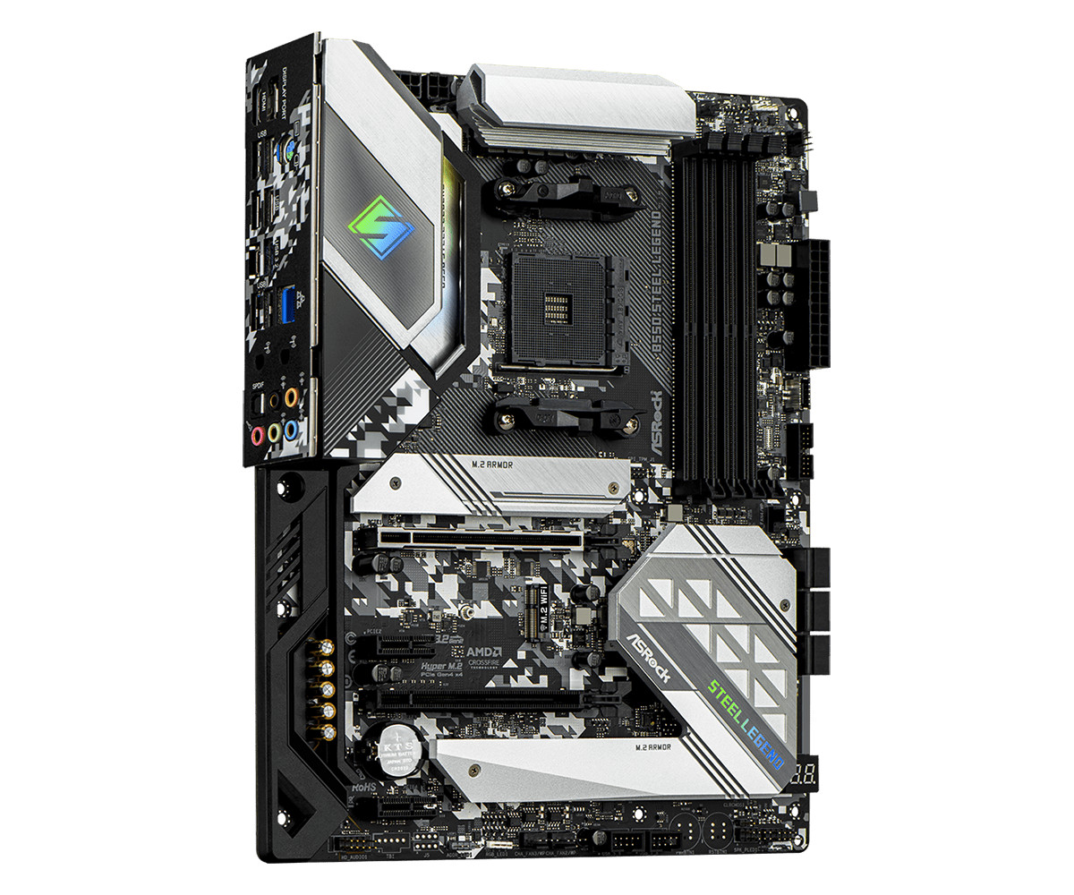 Bo mạch chủ Mainboard ASRock B550 Steel Legend Supports 3rd Gen AMD AM4 Ryzen - Hàng Chính Hãng