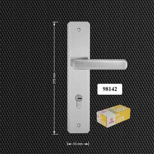 Khóa tay gạt Pasini 98142 cửa đi dài 2T6 hợp kim