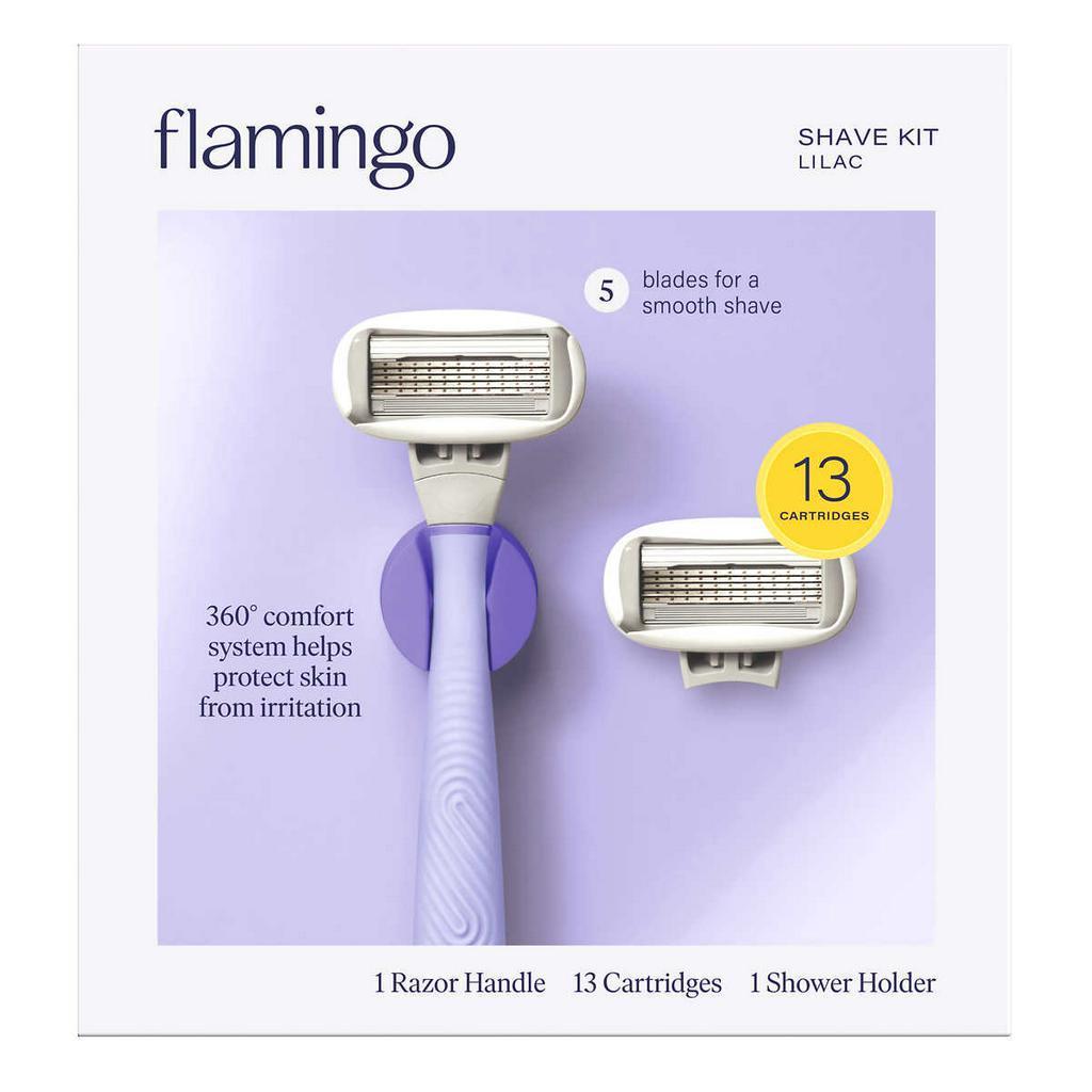 Bộ cạo nữ Flamingo (1 Razor Handle + 13 Cartridges) của Mỹ