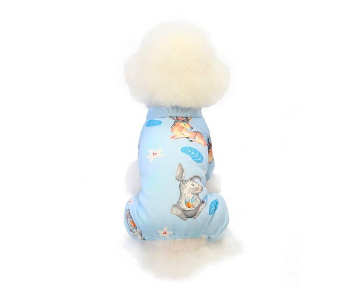 ÁO THUN NỈ HOẠ TIẾT NAI CUTE TỪ 1-4.5KG DÀNH CHO THÚ CƯNG CHÓ MÈO