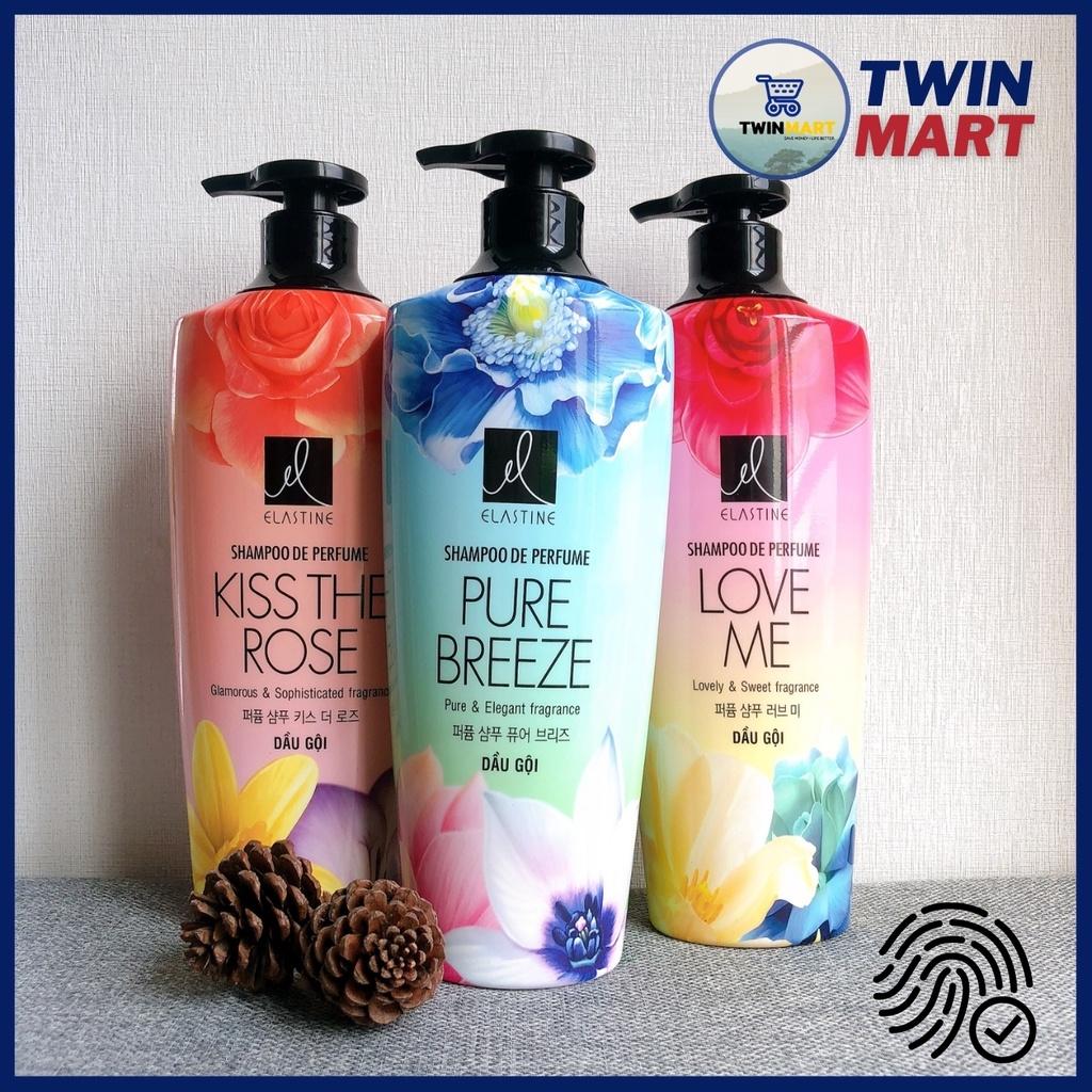 TPHCM Dầu gội Elastine hương nước hoa - thương hiệu Hàn Quốc - Love Me - Pure Breeze - Kiss the rose 600ml