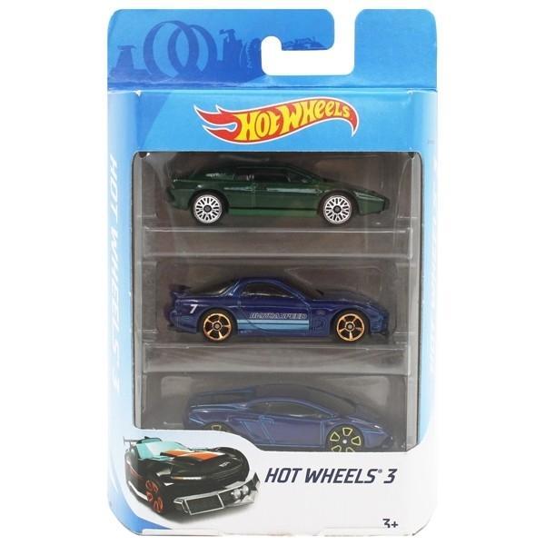 Bộ 3 Siêu Xe Hot Wheels K5904 (Mẫu Sản Phẩm Bên Trong Là Ngẫu Nhiên)