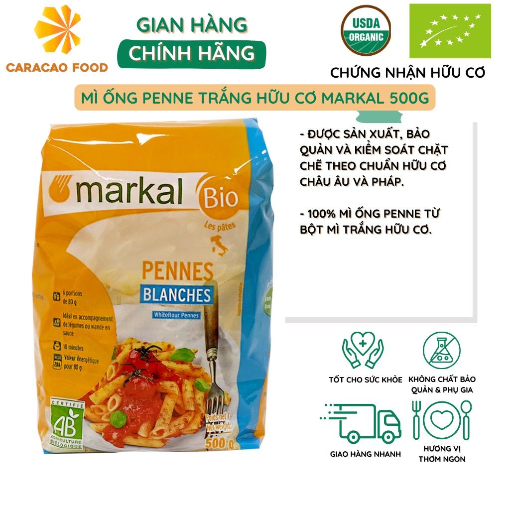 [Date 10/2024] Mì ống penne trắng hữu cơ Markal 500g, Mì Ý hữu cơ chất lượng cao