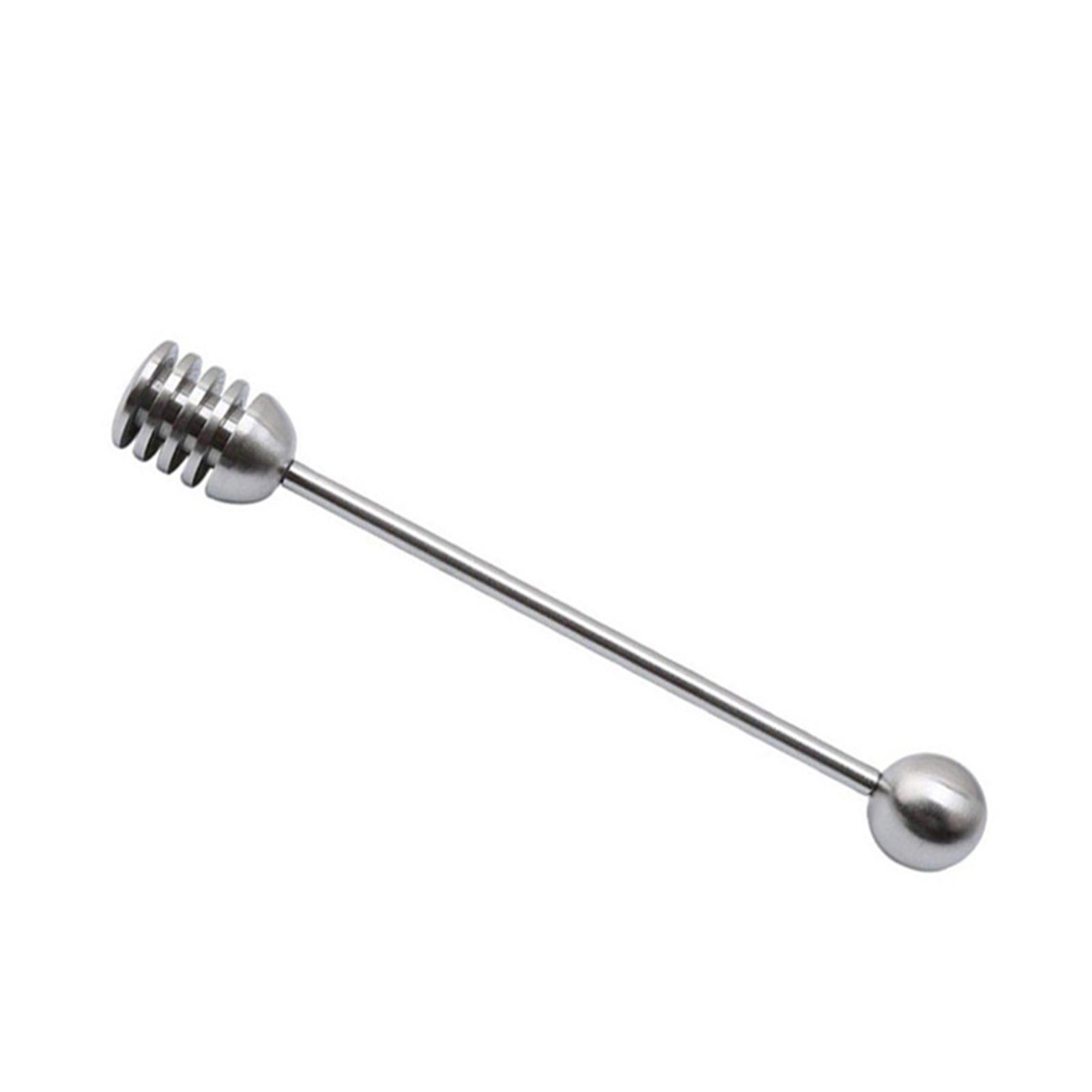Stainless Steel Honey Dipper Rod Comfortable Grip Kitchen Utensils Anti Rust