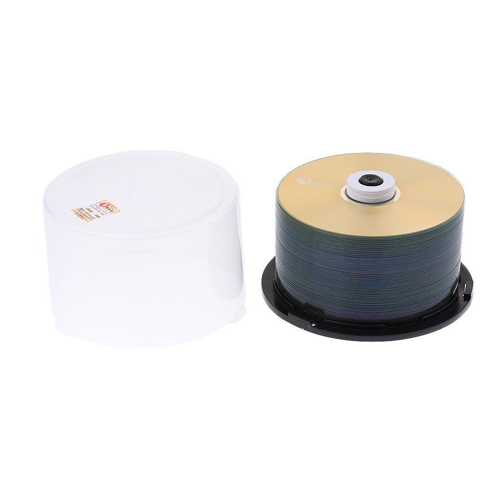 50Pcs Blank CD-R Recordable DVDs Discs Spindles 1-52x 700MB 80Mins