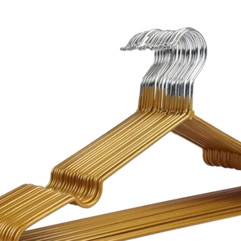 Coated Steel Clothes Hanger Rack Holder Bedroom Bathroom Balcony Golden