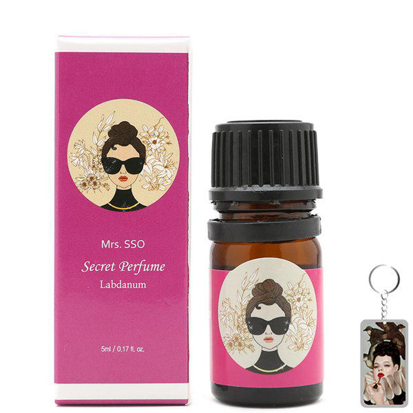 Nước hoa vùng kín Mrs.sso Secrect Perfume cao cấp Hàn Quốc (Mùi Labdanum) 5ml tặng kèm móc khóa