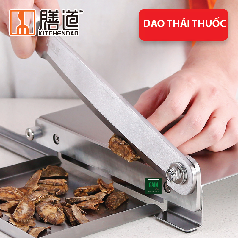 Máy Chặt, Thái Thịt Gà, Rau Củ Quả, Thái Thuốc Bắc, Đa Năng, D270, Inox 430, 1 Đổi 1 trong 3 Năm - Tặng Tay Mài Dao