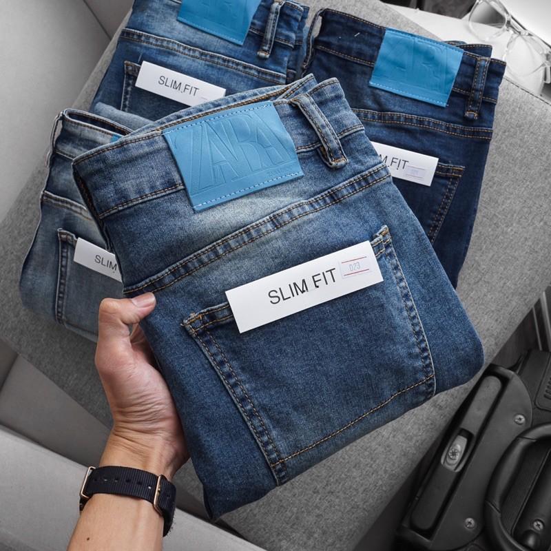 Quần jean nam cao cấp VNXK dáng ôm jean co giãn chất xịn